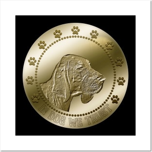 Bloodhound Coin Digital Art Crypto Cryptocurrency Posters and Art